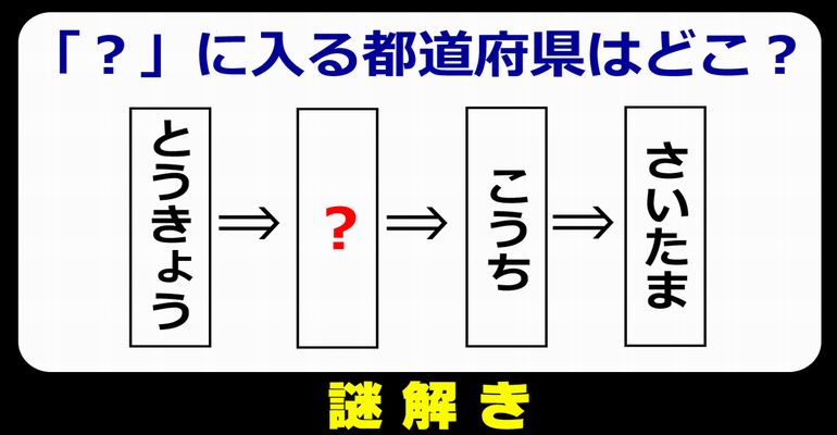 【謎解き】知能が高まるひらめき脳トレ！5問